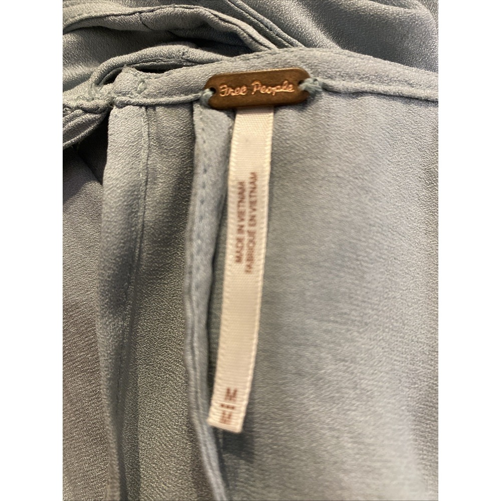 Free People Layers In Love Tiered Tunic Tank Top Blue Medium - Picture 5 of 6